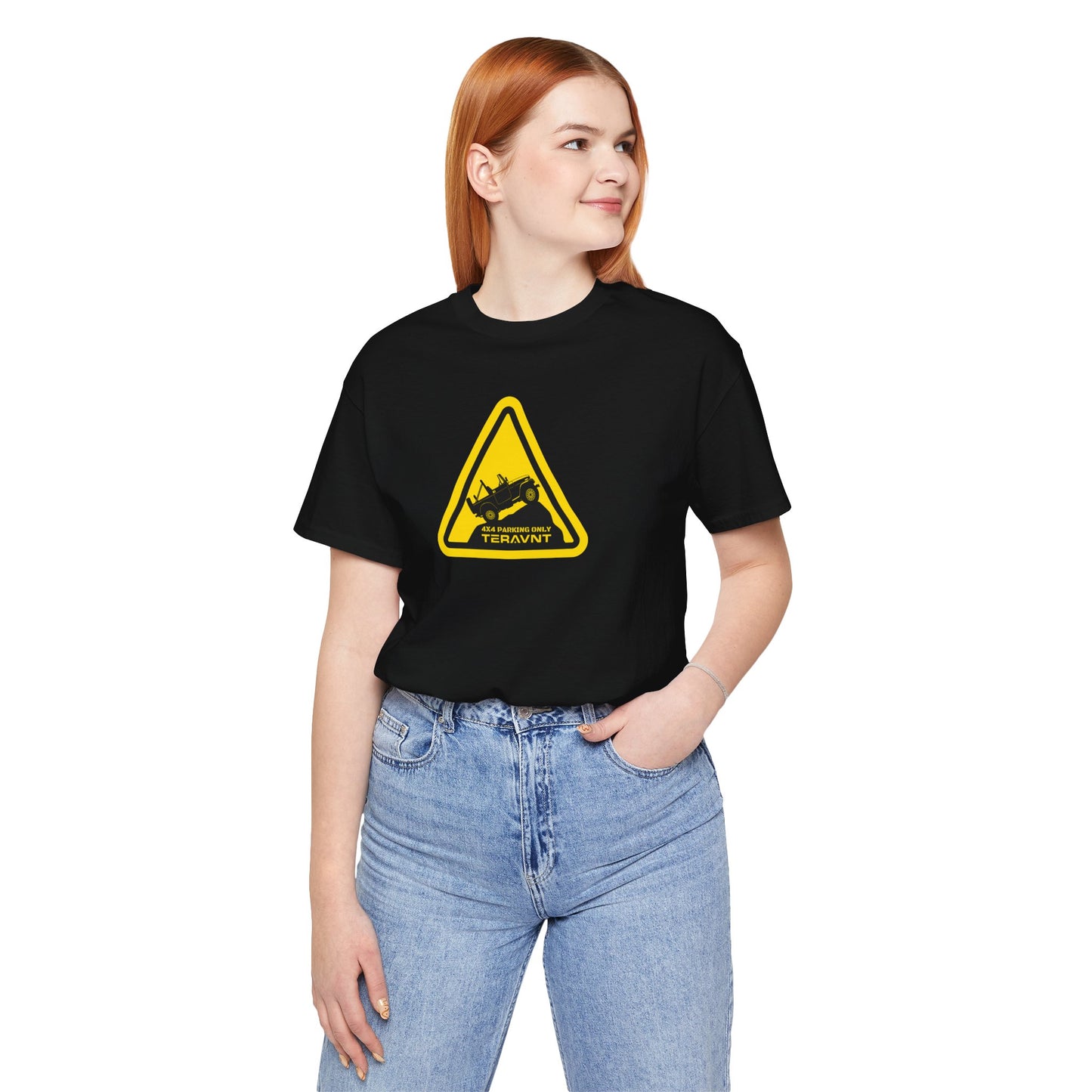 Parking Sign. Black T-Shirt