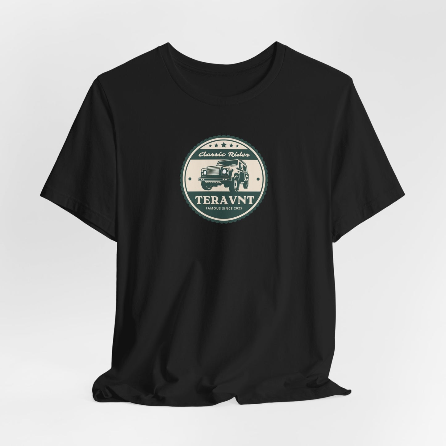 Classic Rider. Black W/Teal T-Shirt by Teravnt.