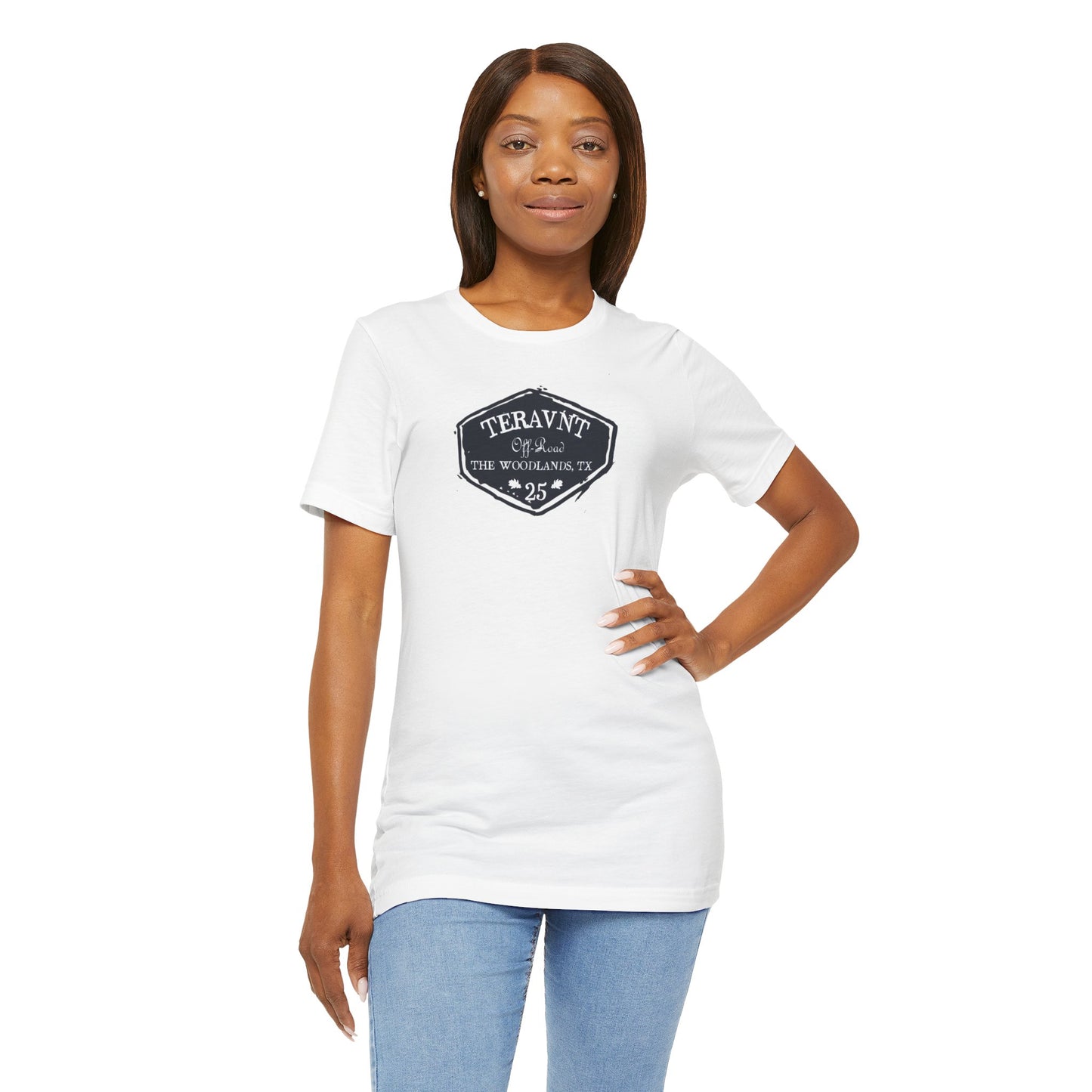 Teravnt Vintage Badge.  White T-Shirt by Teravnt.