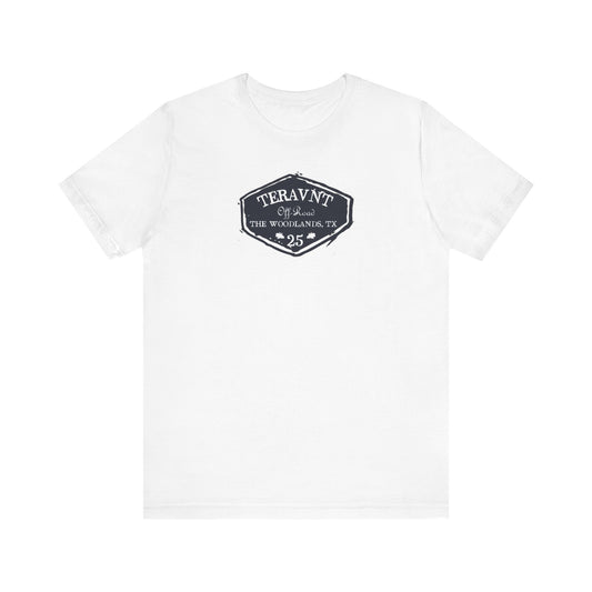 Teravnt Vintage Badge.  White T-Shirt by Teravnt.