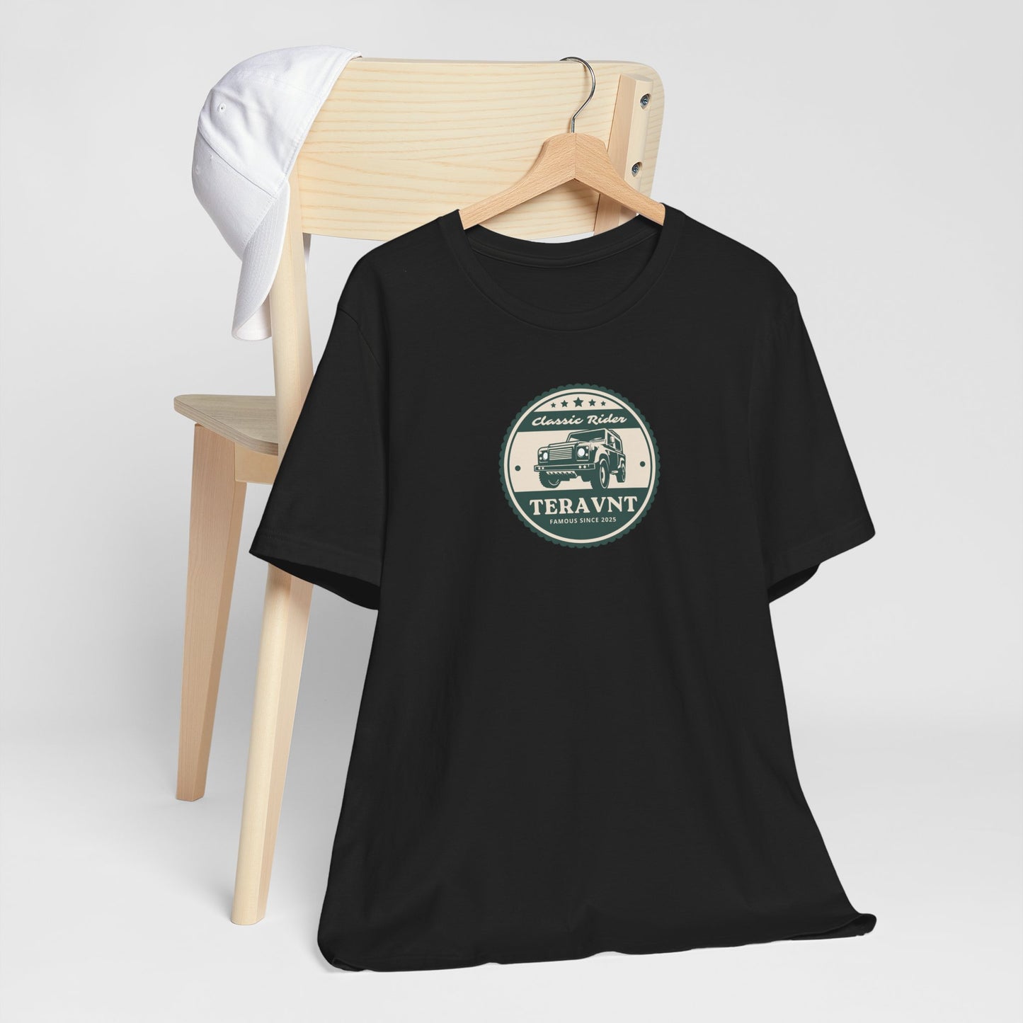 Classic Rider. Black W/Teal T-Shirt by Teravnt.