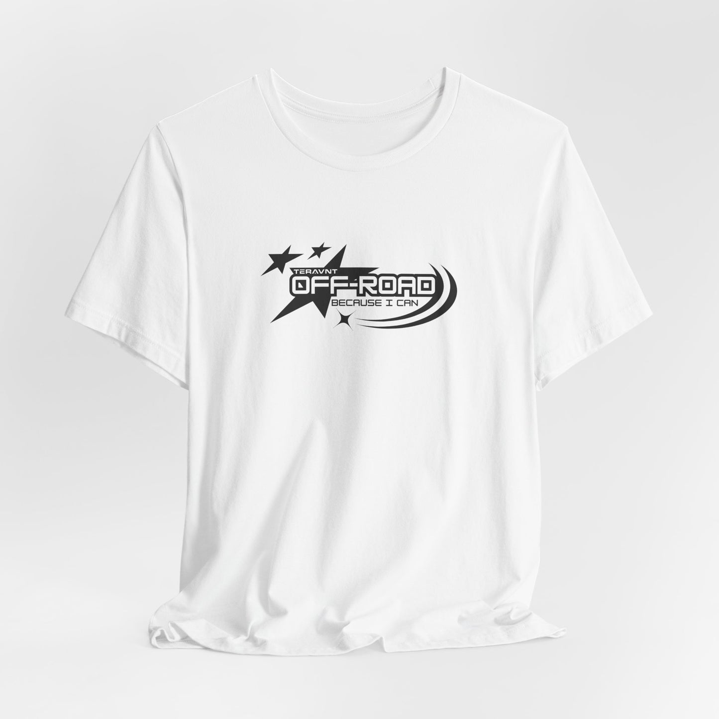 Off-Road Because I can.  White W/Black T-Shirt by Teravnt