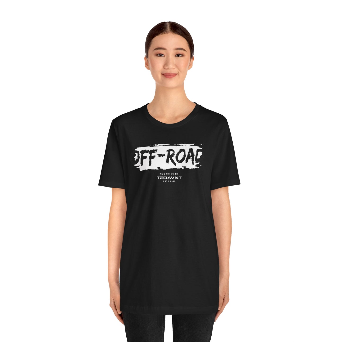 Off-Road Clothing. Black W/White T-Shirt by Teravnt.