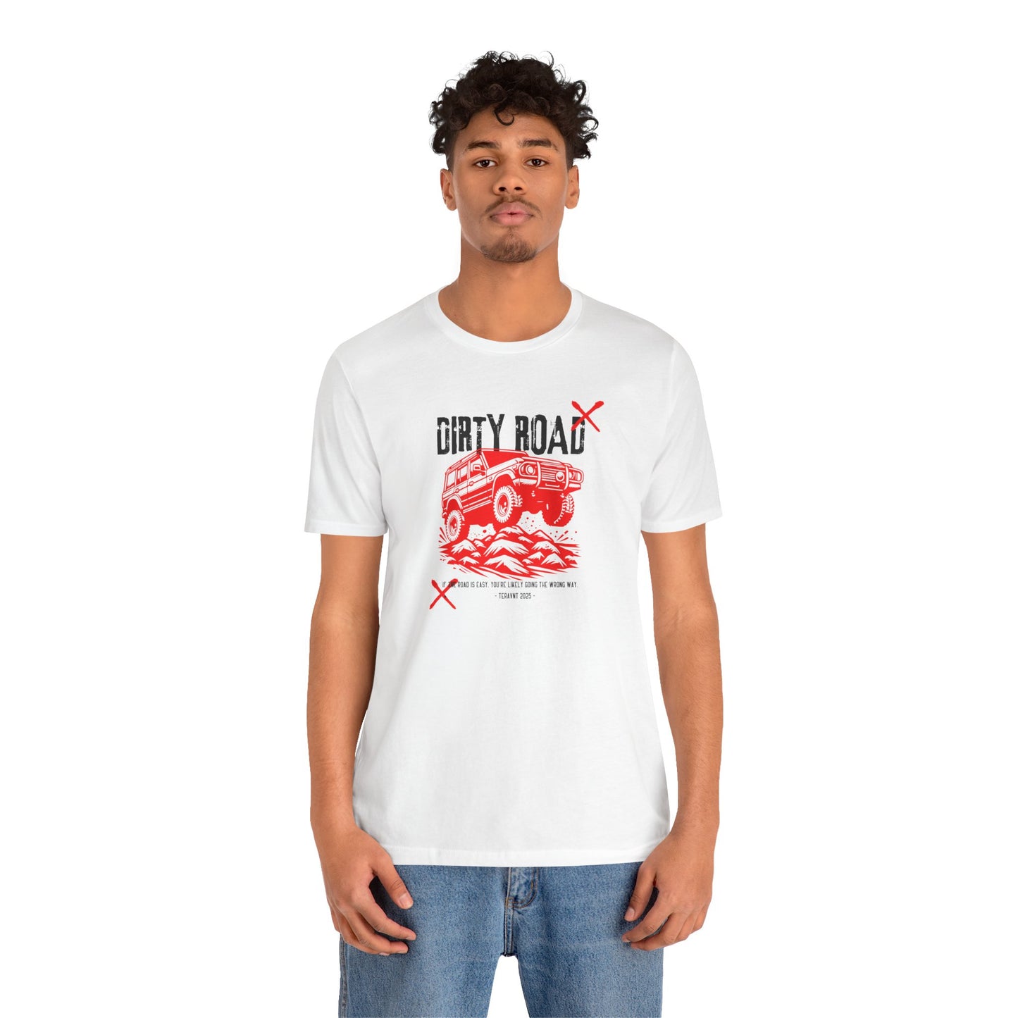 Teravnt Dirty Road.  White T-Shirt by Teravnt.