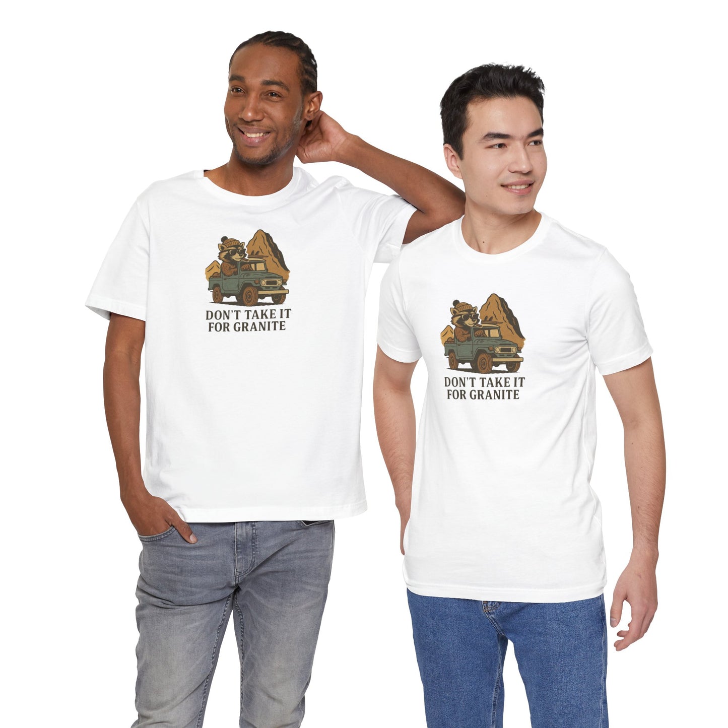 Granite White T-Shirt by Teravnt