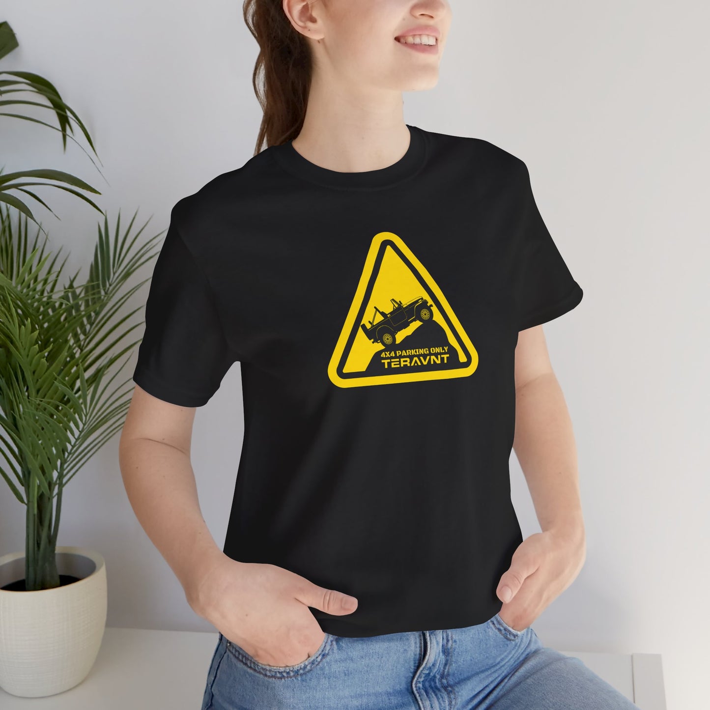 Parking Sign. Black T-Shirt