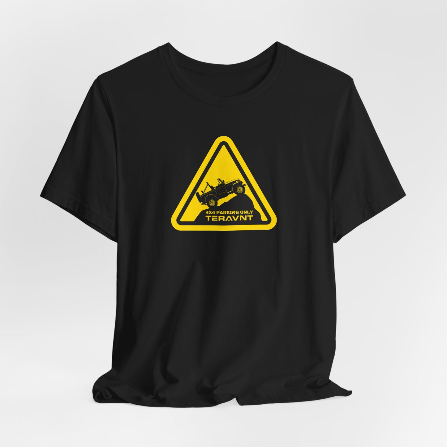 Parking Sign. Black T-Shirt