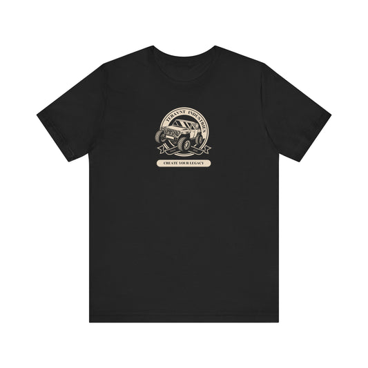 Create Your Legacy. Black W/Tan T-Shirt by Teravnt.