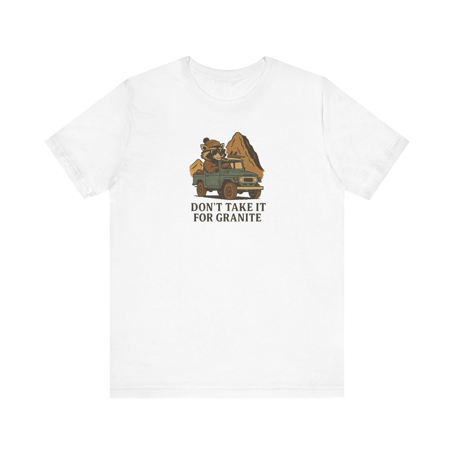 Granite White T-Shirt by Teravnt