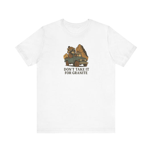 Granite White T-Shirt by Teravnt