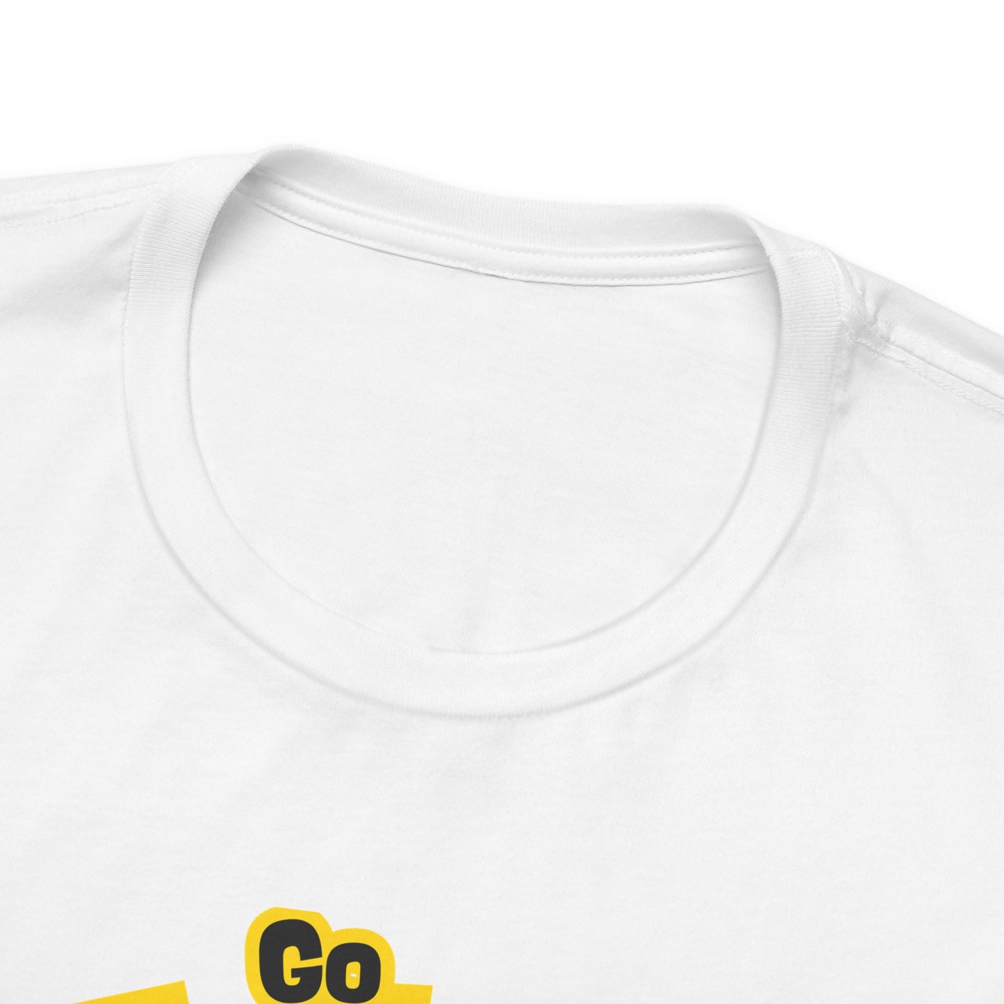 Go Topless. White T-Shirt by Teravnt.
