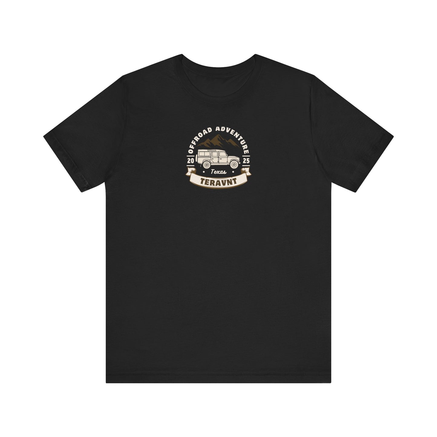Adventure. Black W/Tan T-Shirt by Teravnt.