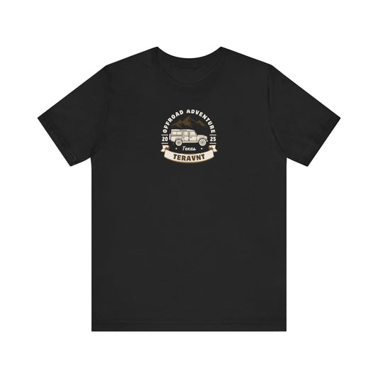 Adventure. Black W/Tan T-Shirt by Teravnt.