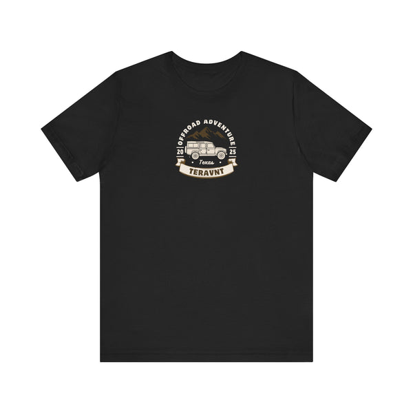 Adventure. Black W/Tan T-Shirt by Teravnt.