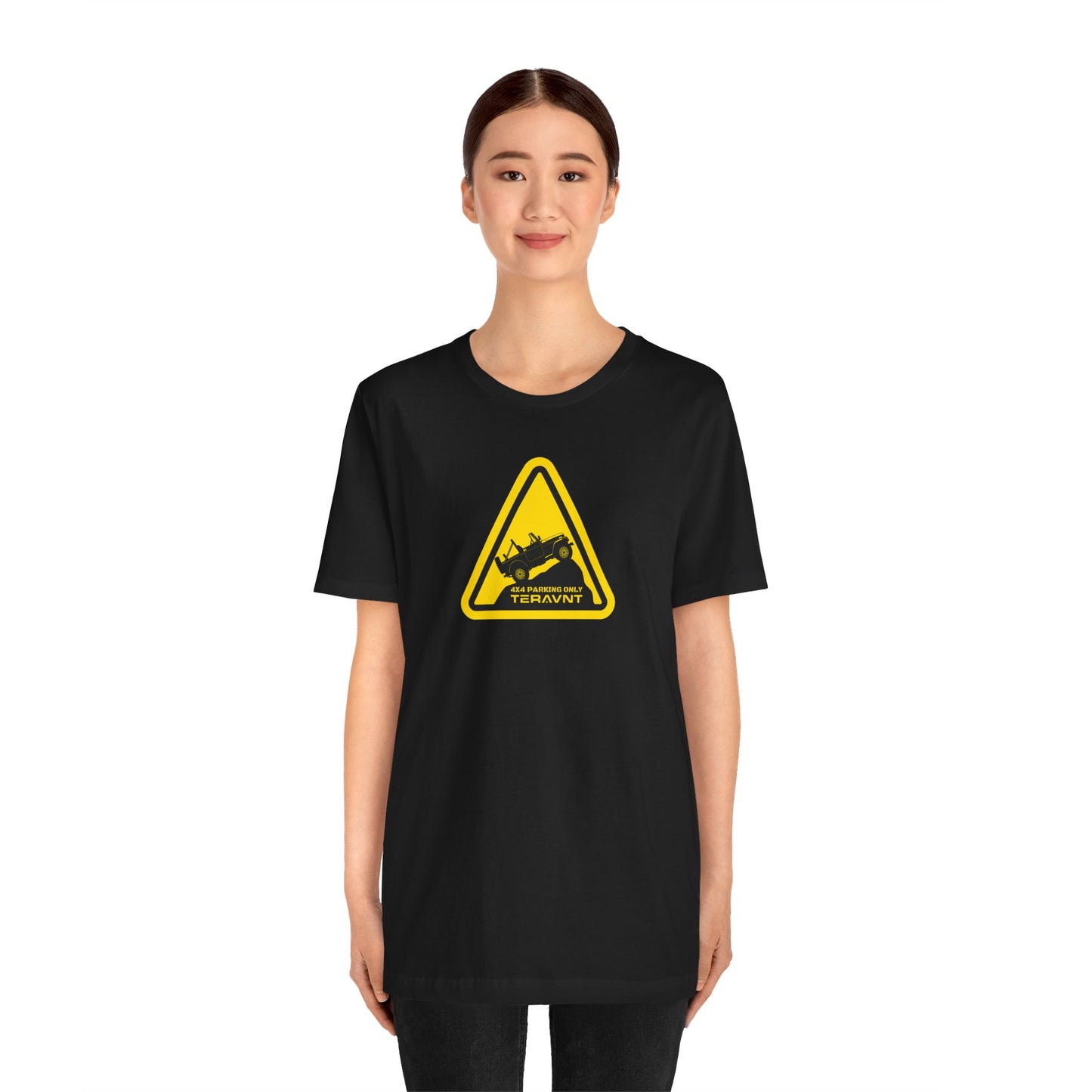 Parking Sign. Black T-Shirt