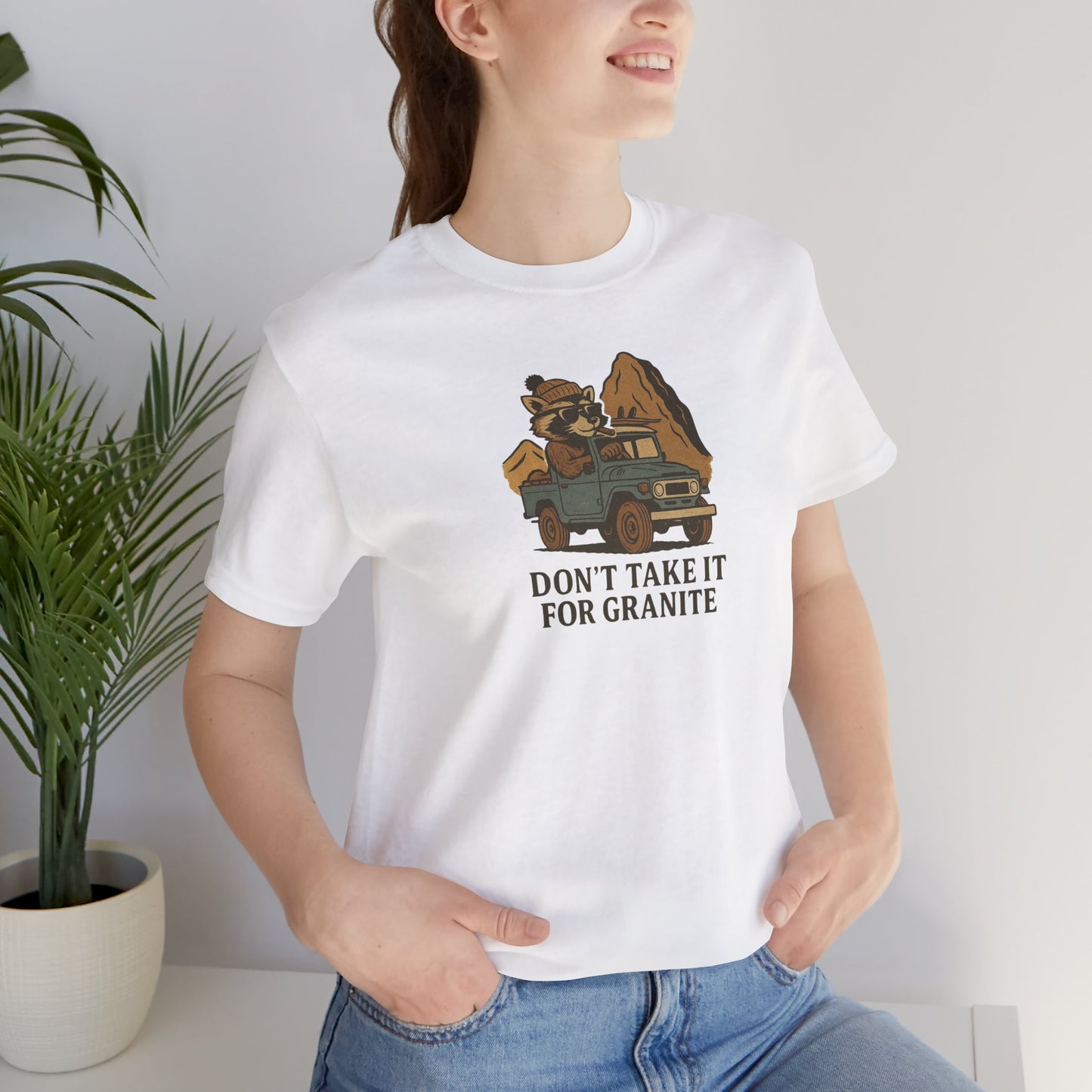Granite White T-Shirt by Teravnt