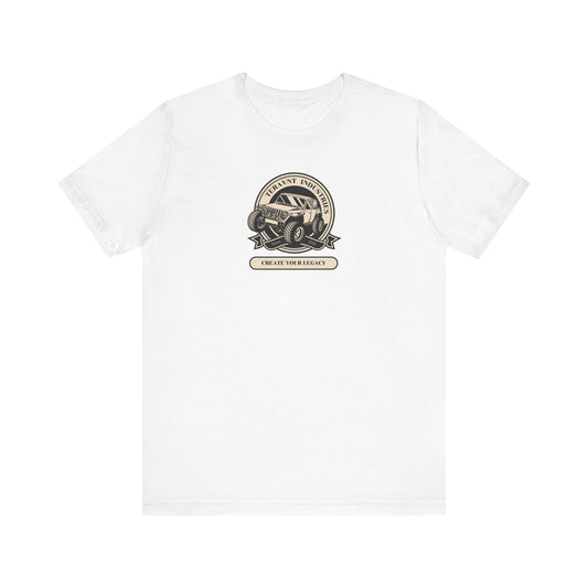 Create Your Legacy.  White W/Tan T-Shirt by Teravnt.