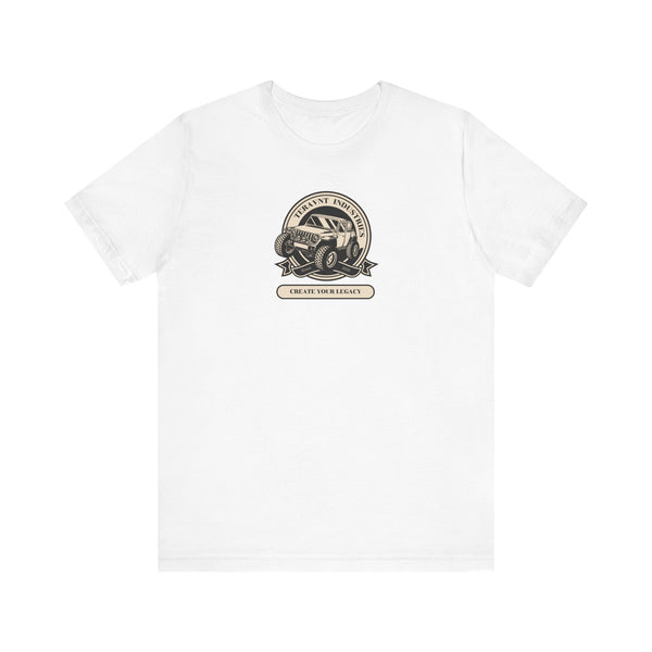 Create Your Legacy.  White W/Tan T-Shirt by Teravnt.