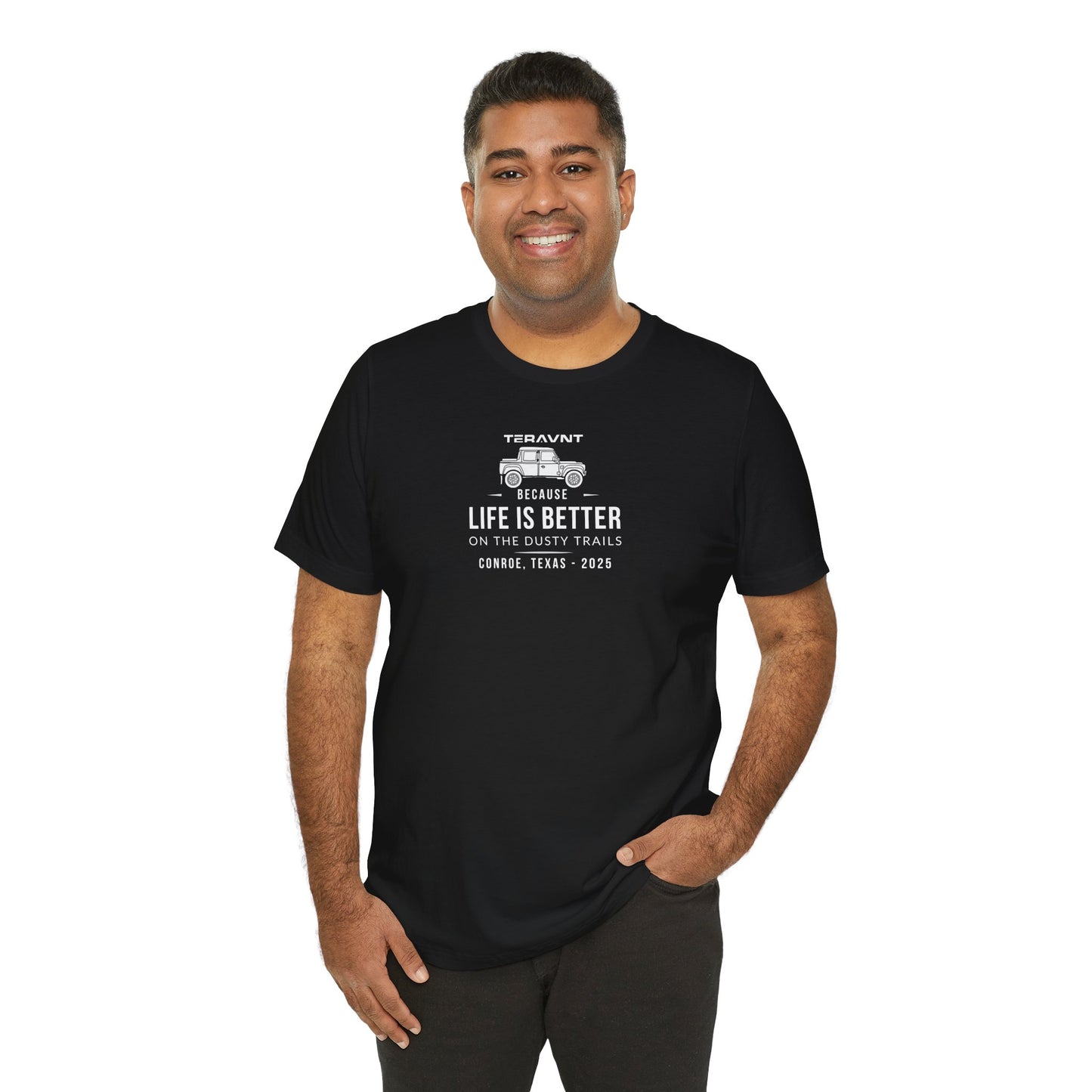 Better Life. Black W/White T-Shirt by Teravnt.