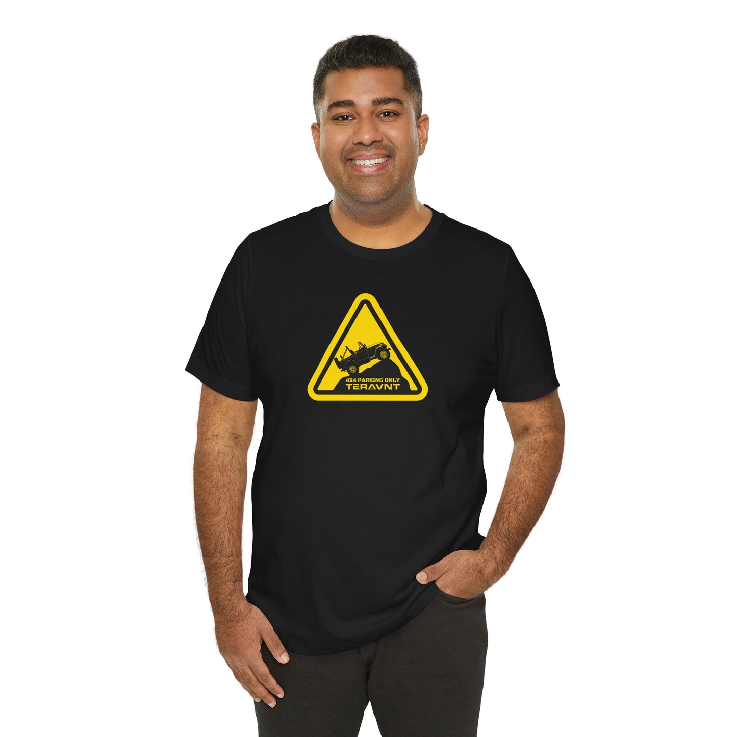 Parking Sign. Black T-Shirt