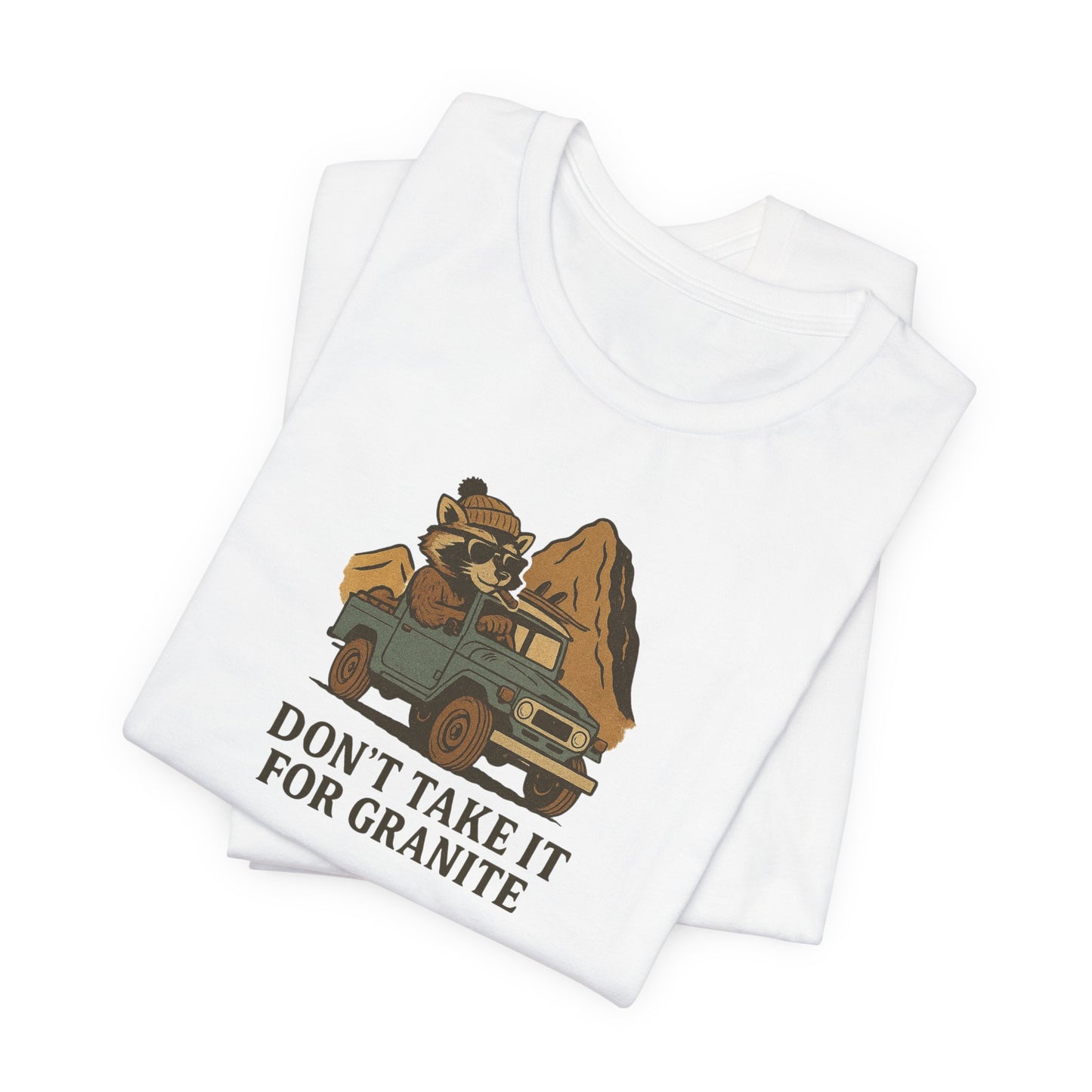 Granite White T-Shirt by Teravnt