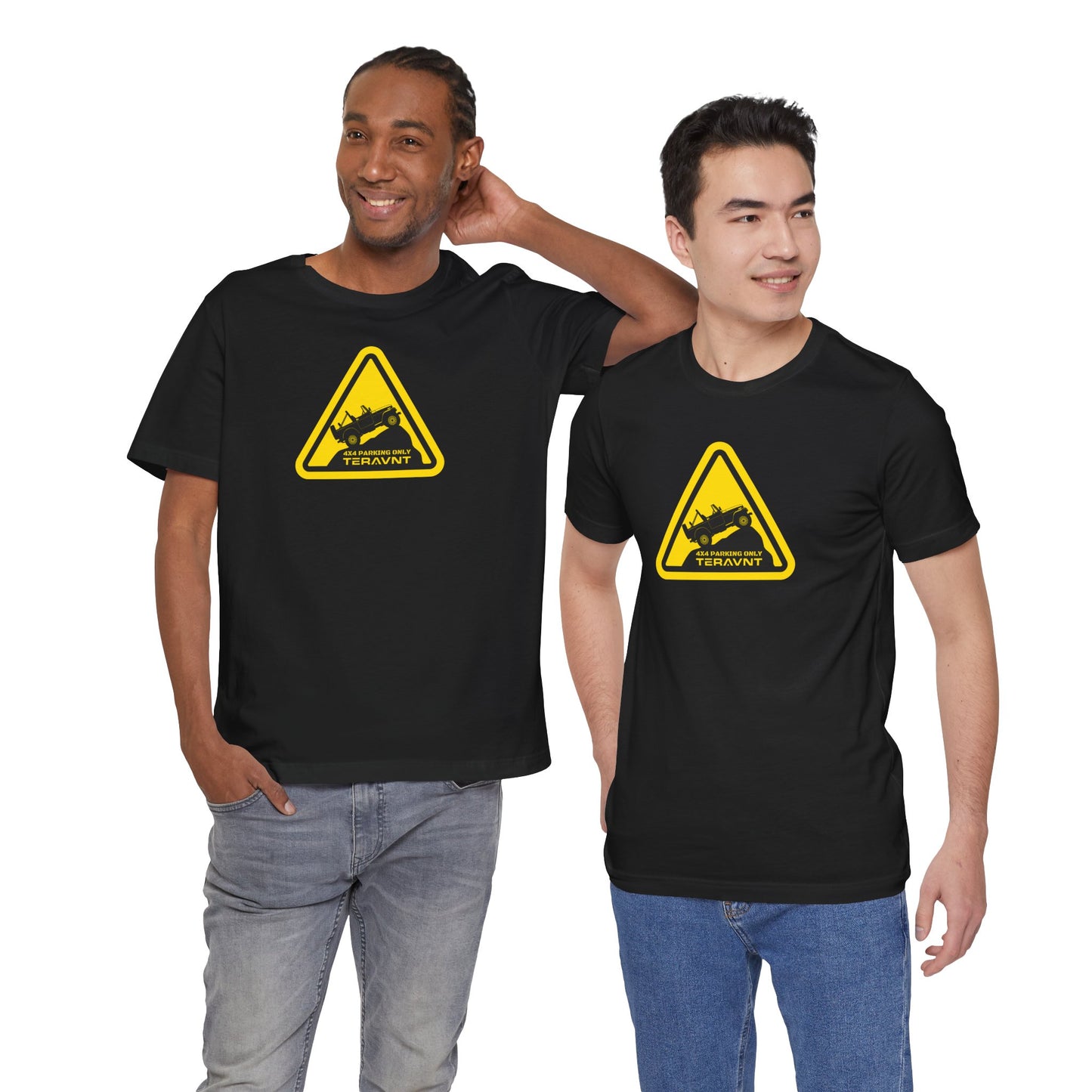Parking Sign. Black T-Shirt