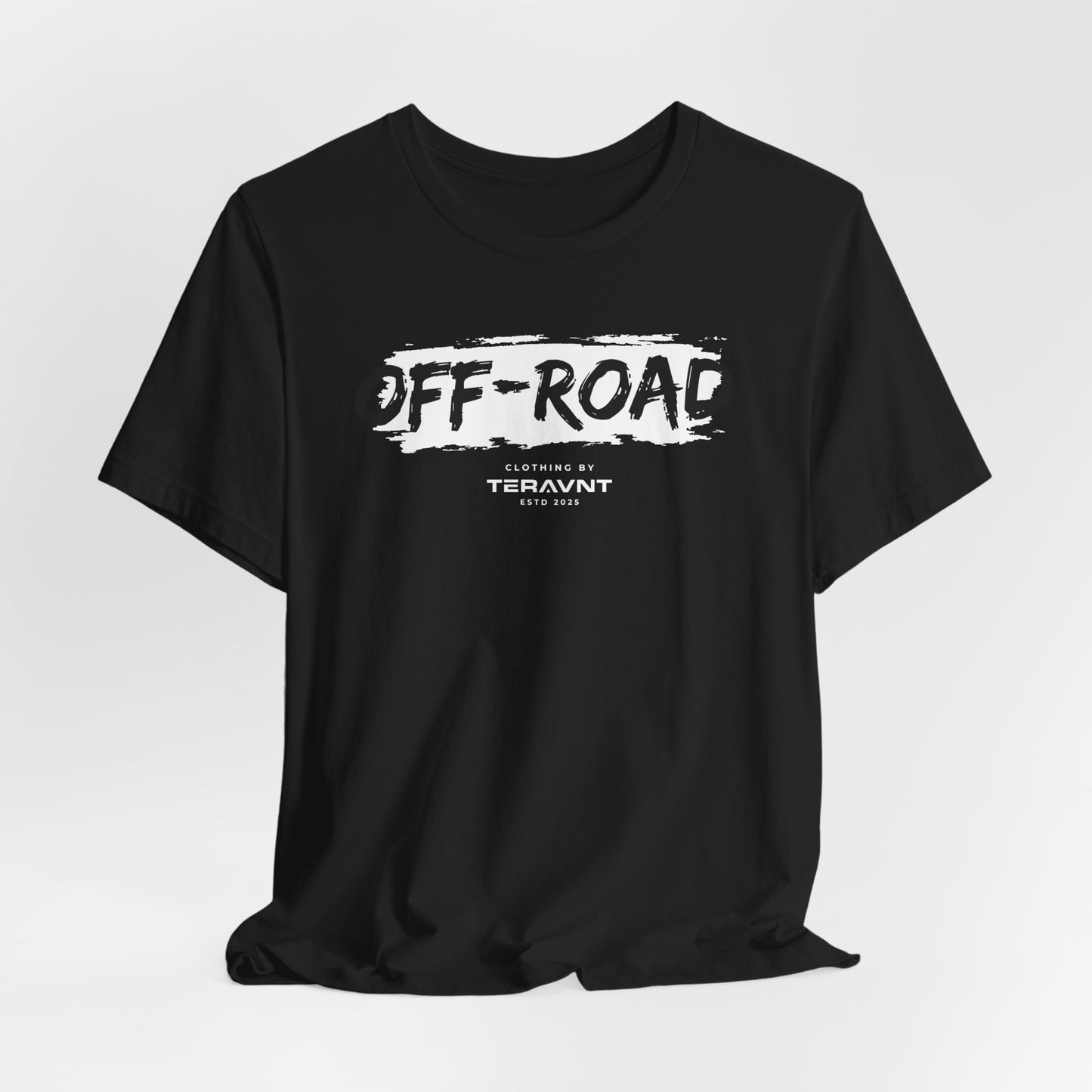 Off-Road Clothing. Black W/White T-Shirt by Teravnt.