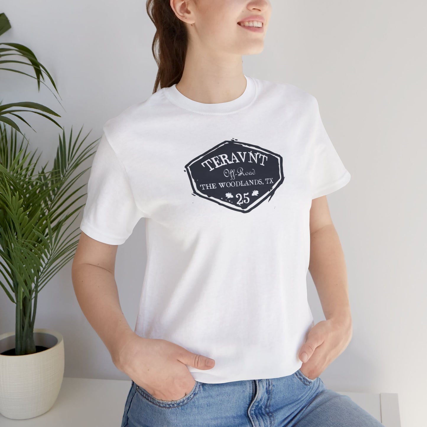 Teravnt Vintage Badge.  White T-Shirt by Teravnt.