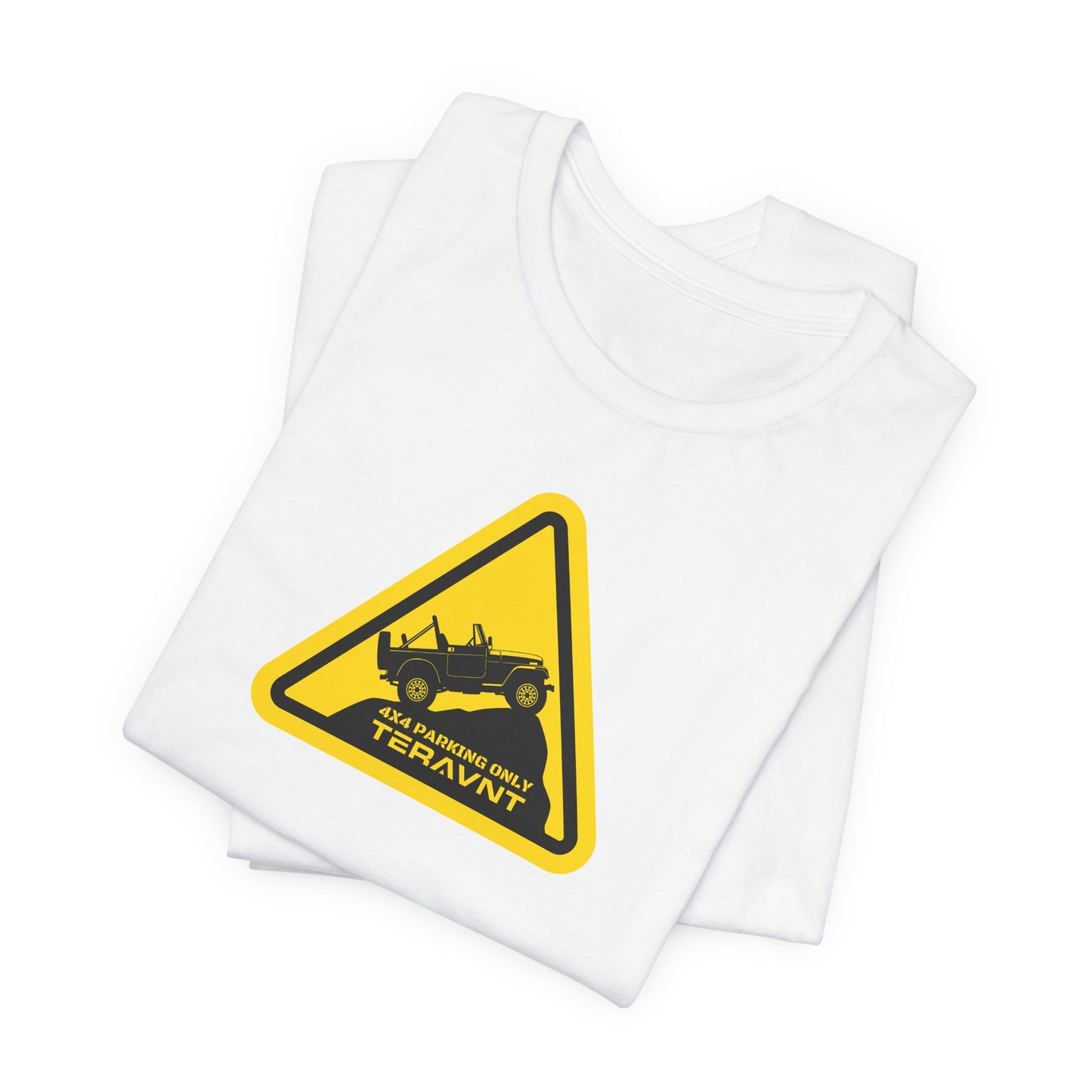 Parking Sign. White T-Shirt by Teravnt.