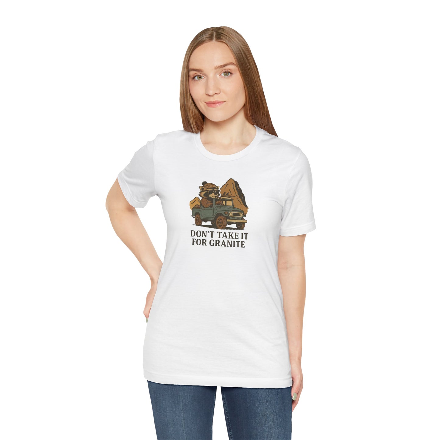 Granite White T-Shirt by Teravnt
