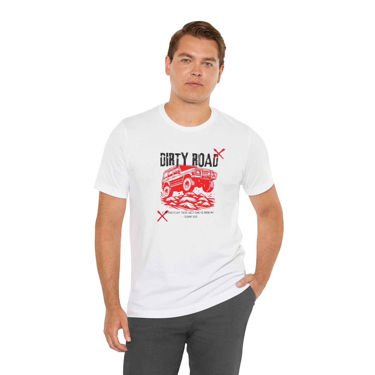 Teravnt Dirty Road.  White T-Shirt by Teravnt.