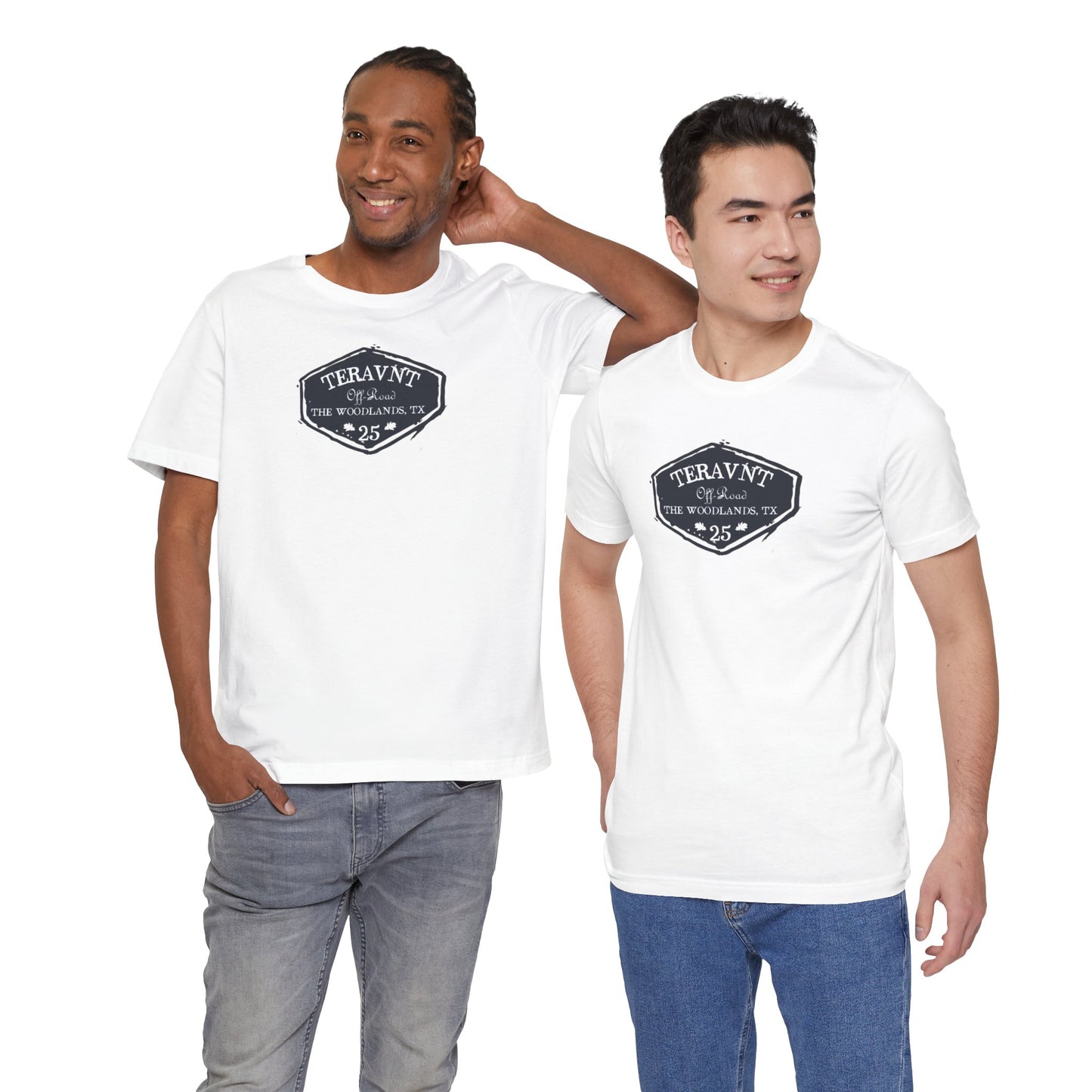 Teravnt Vintage Badge.  White T-Shirt by Teravnt.